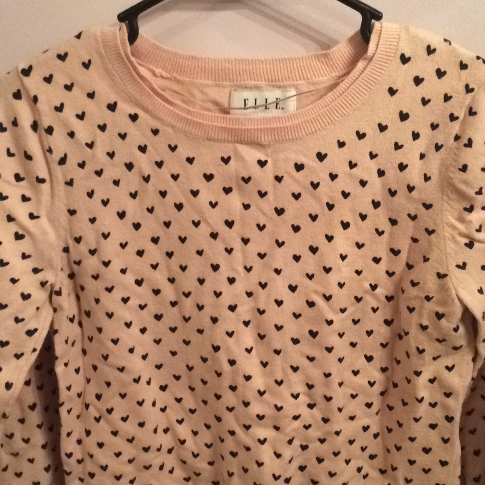 Pink Heart Sweater